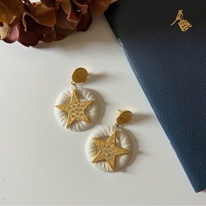 Vintage Gold Star Earrings